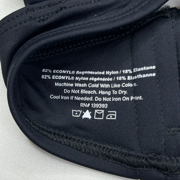 Everlane Thigh-High Bikini Bottom & Scoop-Neck Bikini Top Black Women Small NWT - Picture 14 of 15